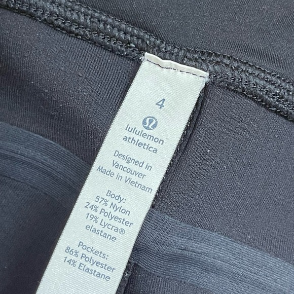 Lululemon Black Scuba Joggers Women’s Size 4 - Picture 5 of 5